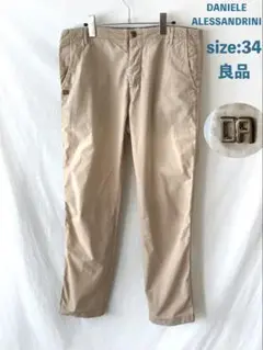 良品 DANIELE ALESSANDRINI チノパン ヴィンテージ加工 34