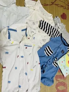 ベビー服ロンパースセット男の子❤️下着スタイ8点セット❤️新生児50〜70cm
