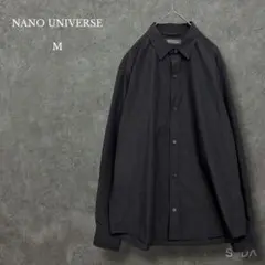⭐︎ナノユニバース【メンズM】キレイメスタンダードシャツ 防シワ 防臭 ブラック