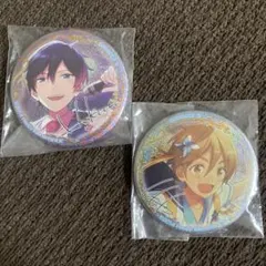 あんスタ 缶バッジ あんさんぶるスターズ！ 氷鷹北斗 真白友也 ホログラム