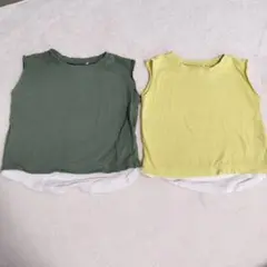 90サイズ95サイズ　ノースリーブタンクトップ 2枚セット