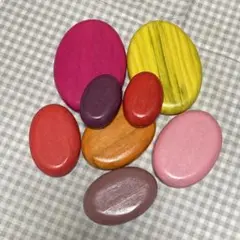 【8個セット】立体ブロック 積み木 丸い つみき カラフル