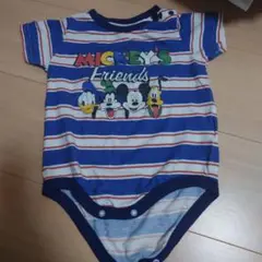 ミッキーのストライプロンパース