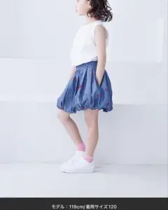 美品＊ローリーズファーム　バルーンミニスカート　ハート刺繍　110-120㎝
