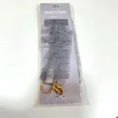 Francfranc ハンディファン用　ハンドストラップ グレー