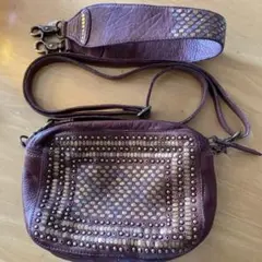 BIBA ショルダーバック 牛革 ロビントン ポシェット 定価24,800円
