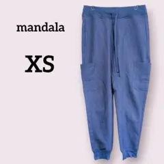 mandala【XS】ブルーパンツ Equa-Tek ジョガーパンツ 海外古着