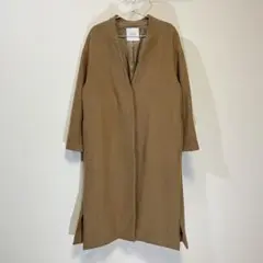 ステュディオス STUDIOUS プレートVネックノーカラー コート