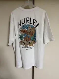 HURLEY バックプリント Tシャツ ホワイト