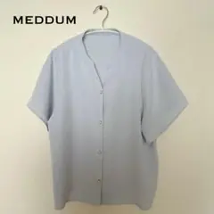 ブラウス　MEDDUM 半袖　ブルー