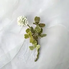 2031 布花 白詰草 コサージュ ハンドメイド 結婚式 卒業入学式