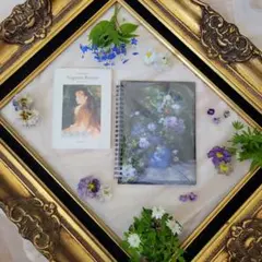 未使用【ルノワール】『春の花』立体複製名画　油絵　絵画　インテリア　贈り物　新築 ルノワール【春のブーケ（春の花）】 - 手描き 絵画（油絵複製画