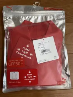 プーマ　ハイネックアンダー長袖シャツ　赤色
