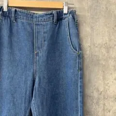 studio CLIPストレートデニムパンツ 青 S