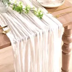 白　ホワイト　テーブルクロス チュール テーブルセンター ウェディング 結婚式
