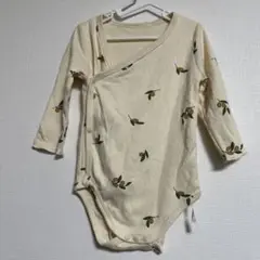 【美品】オリーブ柄ロンパース 長袖
