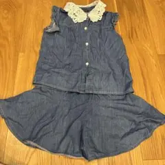 アーバンチェリー　デニム風セットアップ