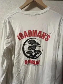 TRADMAN'S BONSAI 長袖カットソー ホワイト Lサイズ