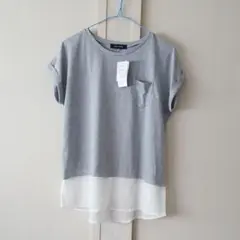 重ね着風Tシャツカットソー　未使用