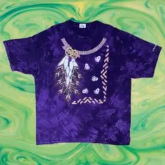 アメリカ古着 タイダイ Ｔシャツ パープル 1804