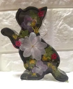 【訳あり】固まるハーバリウム ねこの中のお花畑