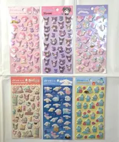 ぷくっとシール　サンリオ　6点セット