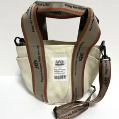 JaVa 2way ショルダーバッグ トートバッグ　ロゴベルト
