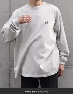【WEB限定】SHIPS any: BLAH BLAH BLAH.刺繍Tシャツ