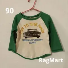 RagMart ラグマート ラグランロングTシャツ 90
