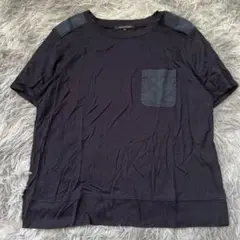 美品✨【TRANS WORK】 黒 Tシャツ (M) カジュアル トランスワーク
