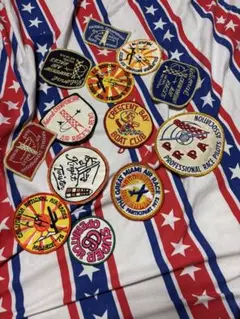 ビンテージ60〜70年代15枚ワッペンセット雑貨飛行機レア古着雑貨