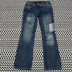 bestmountain メンズ ジーパン 38 ジーンズ ダメージ　中古品