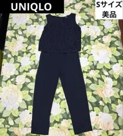 美品【値下げOK】UNIQLO オールインワン　Sサイズ ダークネイビー