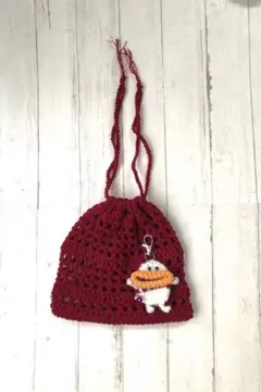 パクパクモンスター　ミニモン付き 巾着袋