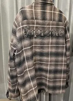 売り切り【アウター　新品未使用】supreme ボアネルシャツ シュプリームネルシャツ ボアジャケット