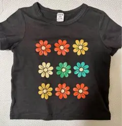 新品　花　Tシャツ　12-18ヶ月