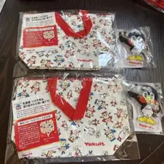ヤクルトマン保冷バッグ&つば九郎保冷剤セット