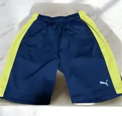 Puma ネイビー/イエロー ショートパンツ　少々難あり　メンズL