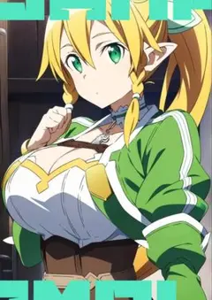 A4 ポスター　美少女　リーファ　SAO　ファンアート　同人　美女　高画質