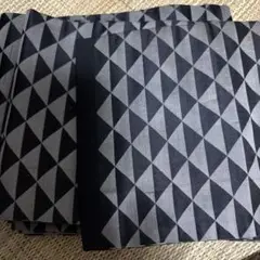 角帯 グレーと黒の幾何学模様