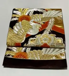 和服帯 振袖用 正絹 鳳凰.吉祥文様 袋帯 六通 早い者勝ち
