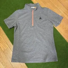 グレー ハーフジップ スポーツウェア