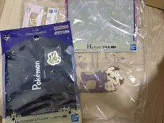 1番くじ ししゅうトートバッグ　ポケモン クリアファイル ハンドタオル