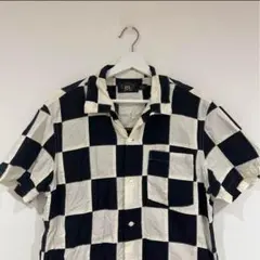 RRL ダブルアールエル　半袖シャツ　チェッカーキャンプシャツ　tシャツ
