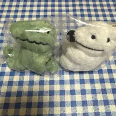 ウルフくん ぬいぐるみキーホルダー ガチャガチャ ウルフくん & わにくん
