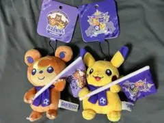 サンフレッチェ×ポケモンセンターヒロシマ マスコット ピカチュウ ヒメグマ