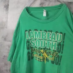 半袖TシャツUSA古着ビッグオーバーサイズグリーン2XL　C39,29