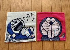 ★新品・タグ付★ドラえもん ミニタオル 2枚セット、ピンク、ホワイト