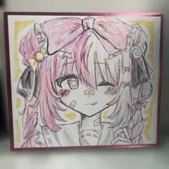 ハンドメイド オリキャラ イラスト 色紙