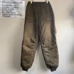フライトパンツ ミリタリー MA-1ナイロン nylon 中綿 カーキ